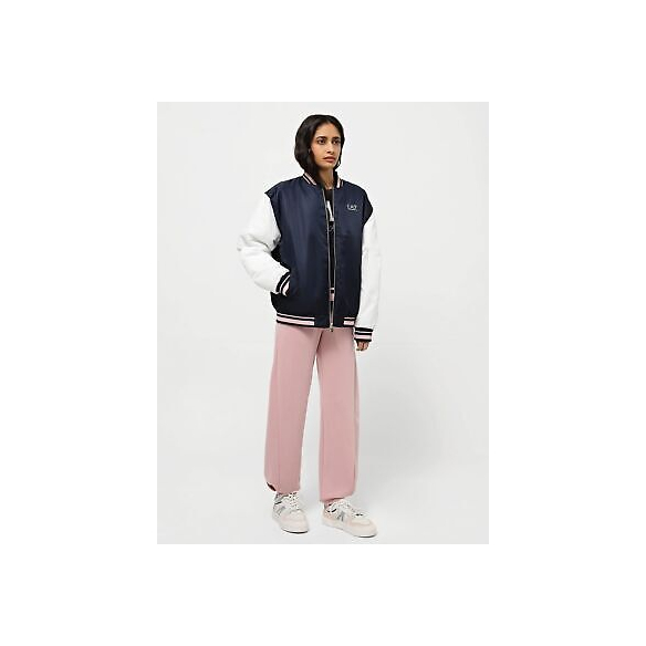 Emporio Armani EA7 Giacca Donna Bomber University Squad (Blu Navy, Taglia S)