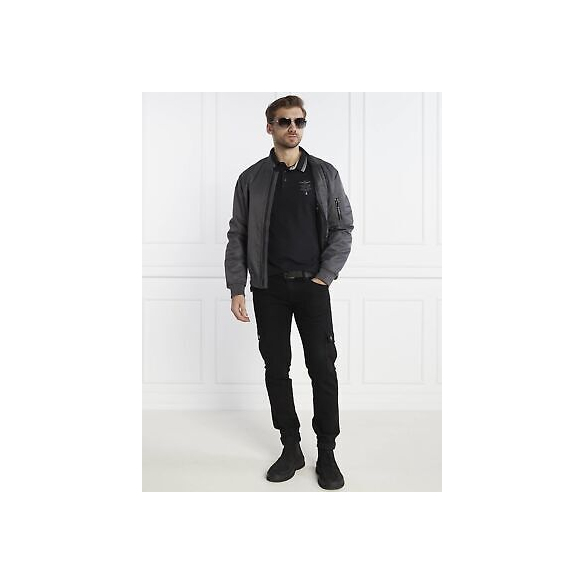 Aeronautica Militare Polo Basica Frecce Tricolori in piqu? (Jet Black)