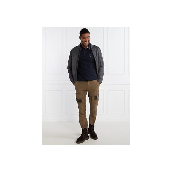 Aeronautica Militare Polo Uomo Frecce Tricolori in piqu? Dark Blu