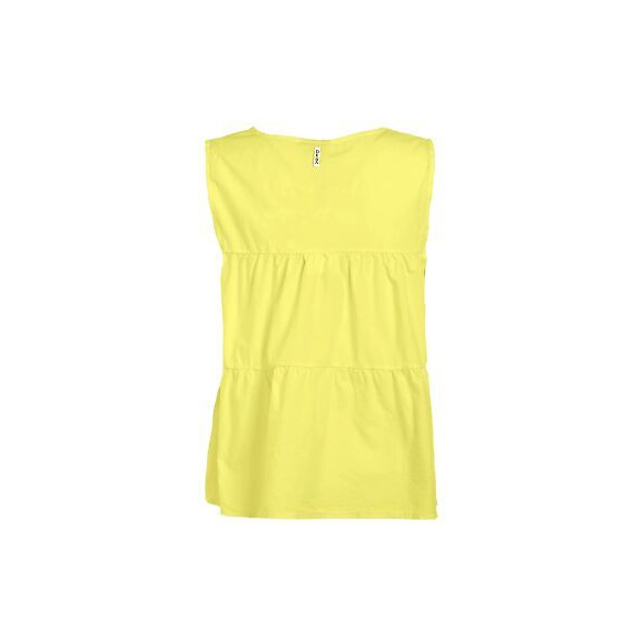 DEHA Canotta Peplum in Popeline (Vibrant Yellow)