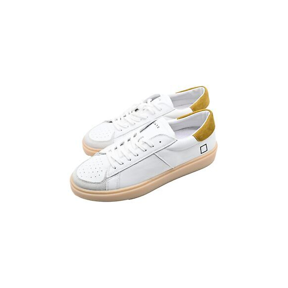 D.A.T.E. Ponente Calf (White-Yellow)