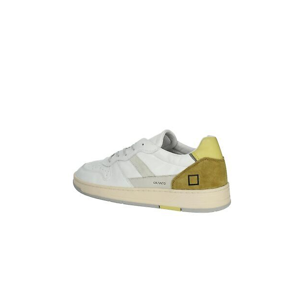 D.A.T.E. Court 2.0 Vintage Calf (White-Yellow)