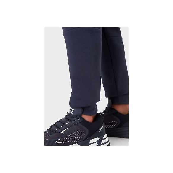 Pantaloni Jogger Core Identity in Misto Cotone (Blu Navy)