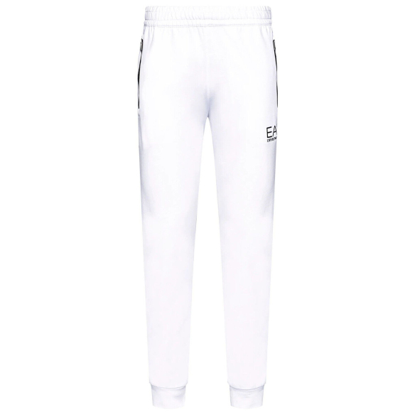 Emporio Armani EA7 Pantaloni da Tuta con Nastro logato (White)