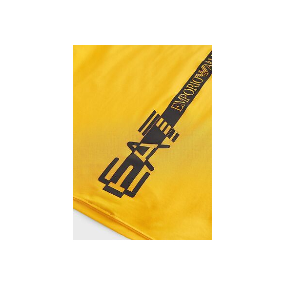 Emporio Armani EA7 T-Shirt con Stampa logata sul Retro (Saffron)