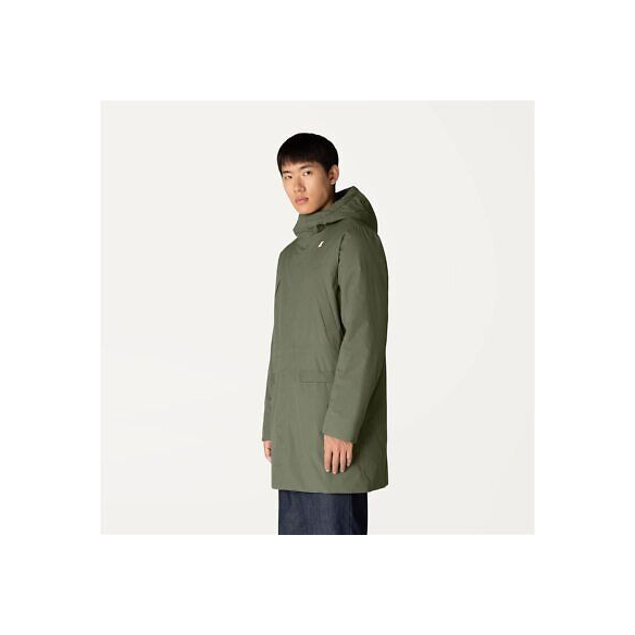 K-Way Giacca Uomo K1119PW Verde Remi Ripstop Marmotta Parka Giubbotto