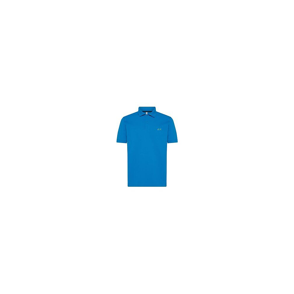 SUN68 Polo Solid S/S (Turchese)