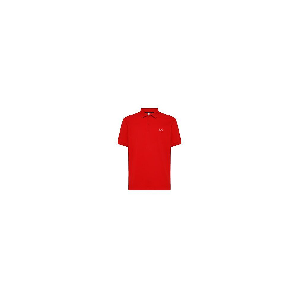 SUN68 Polo Solid S/S (Rosso)