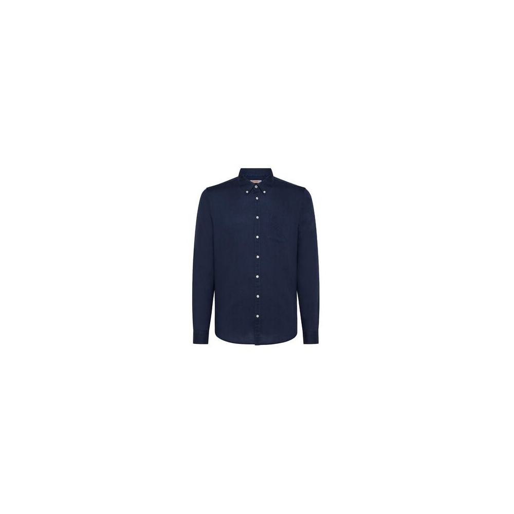SUN68 Camicia Linen B/D con Colletto...