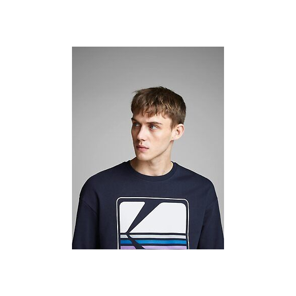 JACK & JONES Snap Sweat Crew Neck Felpa Girocollo pubblicit? Senza Tempo Total