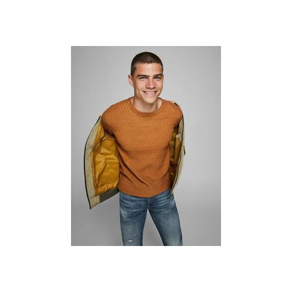 Jack & Jones - Maglione da uomo, vestibilità regolare Tramonto hawaiano XL