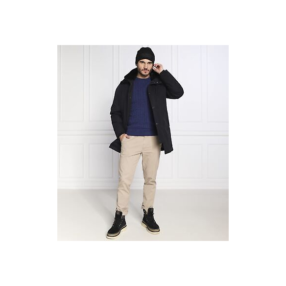 Aeronautica Militare Pullover uomo a trecce in lana vergine MA1395 Colore Blu
