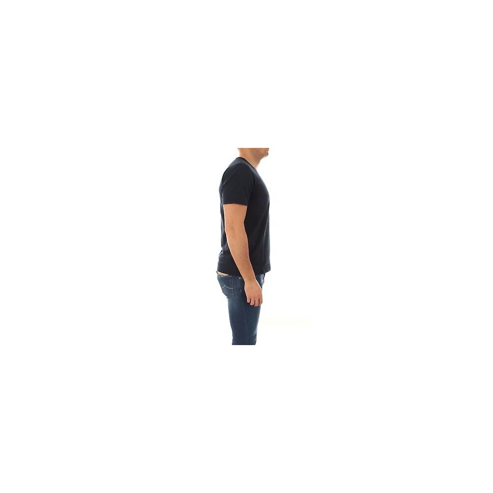 SUN68 T-Shirt Uomo Round Solid Pocket...