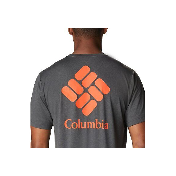 Columbia Tech Trail, T-Shirt con Stampa, Uomo
