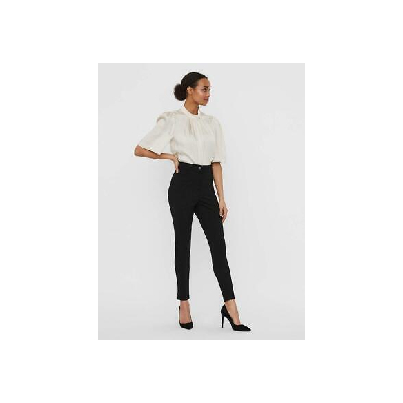 Vero Moda VMAIDY HR Ankle Leggings, Black, M/32 Donna