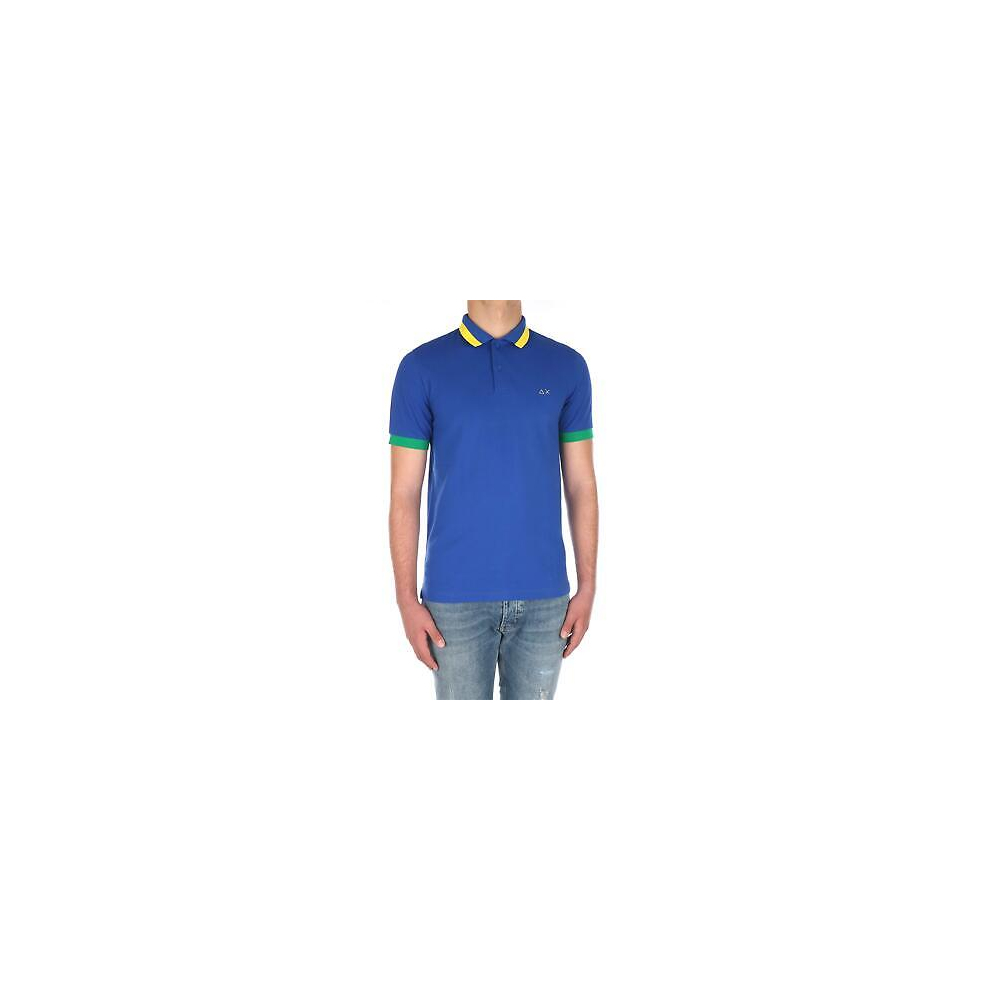 SUN68 Polo Maniche Corte Uomo Royal