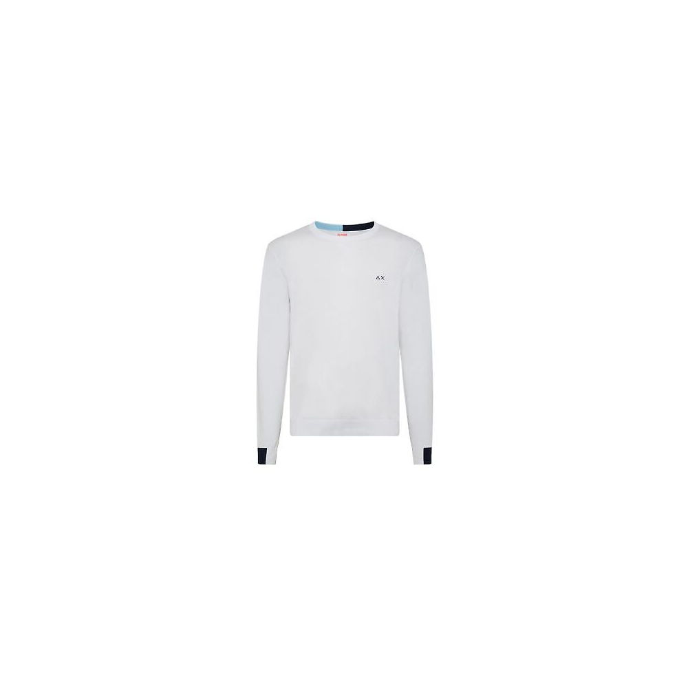 SUN68 Maglia Round Patch Rib (Bianco)...
