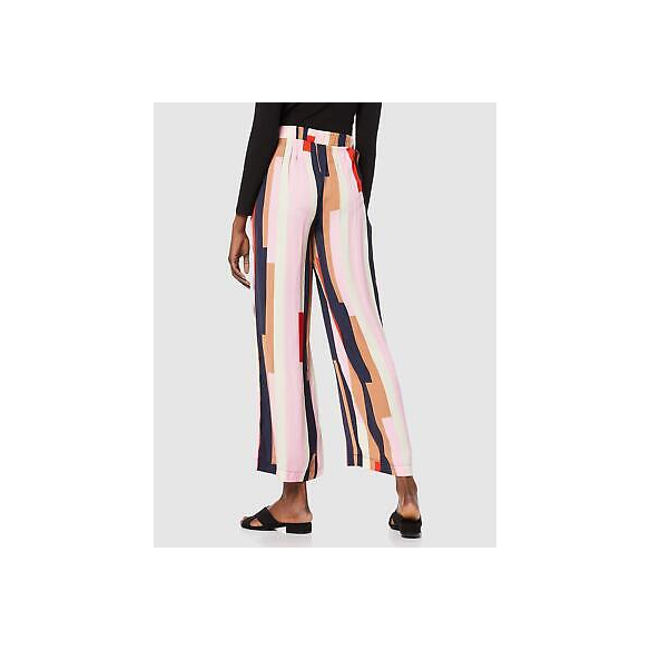 Vero Moda Vmmatilda Nw Coco Pant Wvn Pantaloni, Multicolore (Prism Pink AOP: