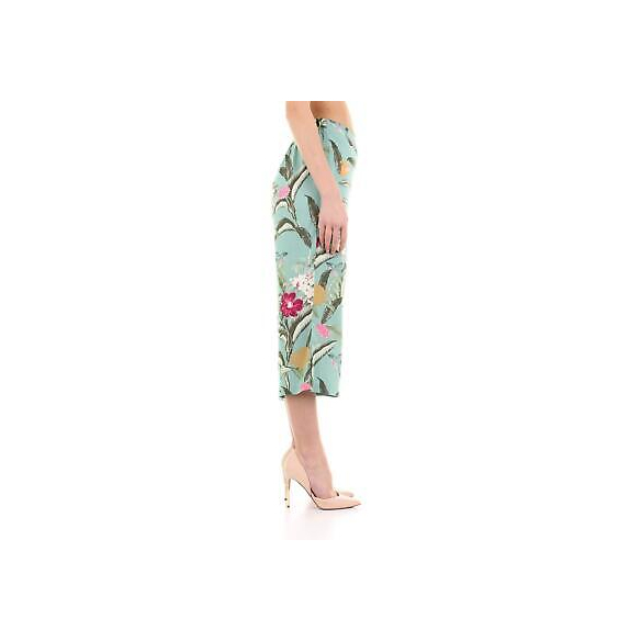 Vero Moda Vmsimply Easy HW Culotte Pant Pantaloni, Multicolore (Wasabi AOP: