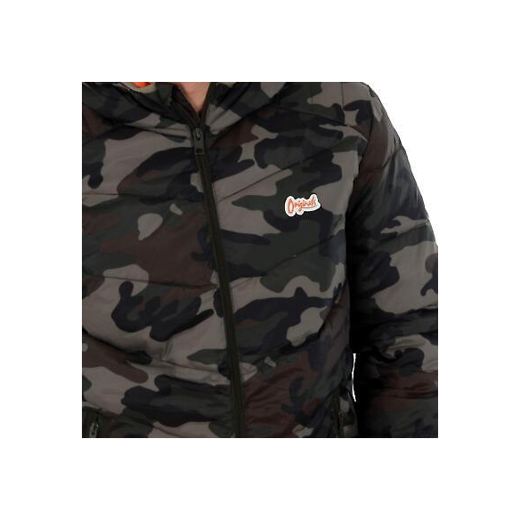 JACK & JONES Jorbend, giacca da uomo leggermente trapuntata, Uomo, mimetico, S