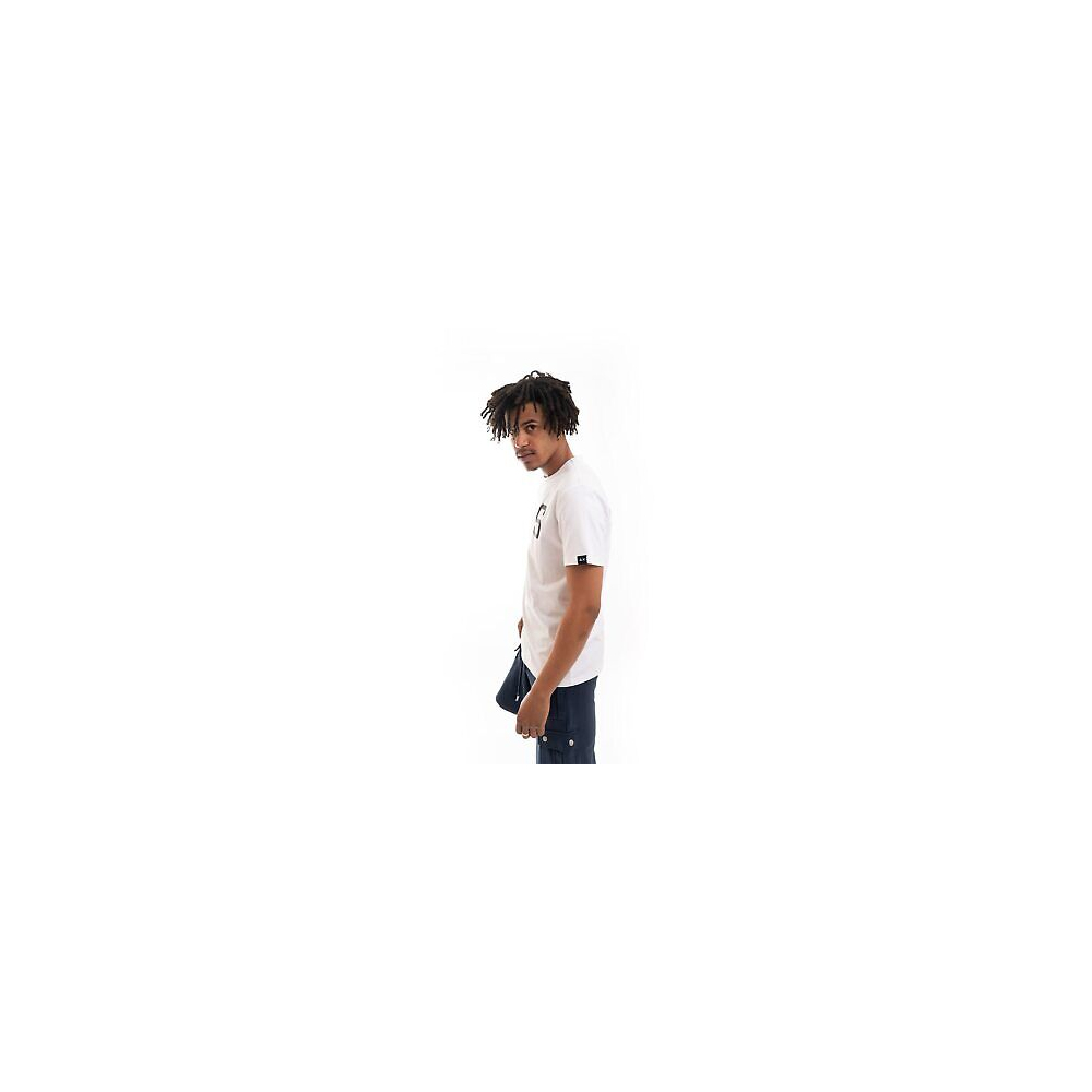SUN68 T-Shirt Round Big Word (Bianco)