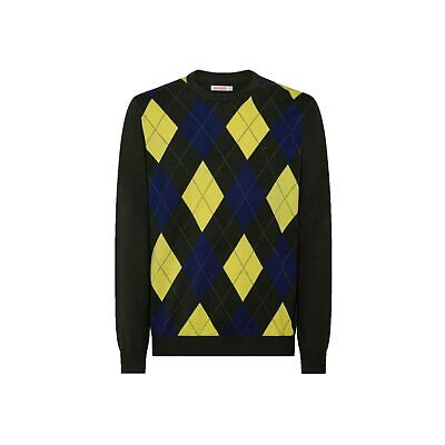 SUN68 Pullover Round Argyle...