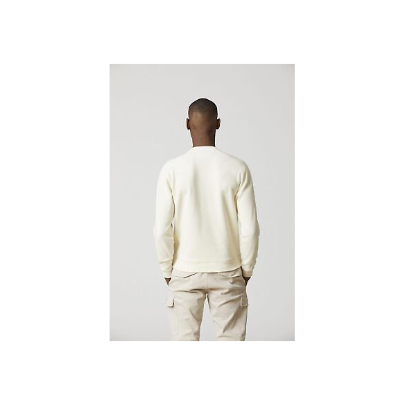 Aeronautica Militare Felpa Girocollo in Cotone Comfort Fit (Cream-White)