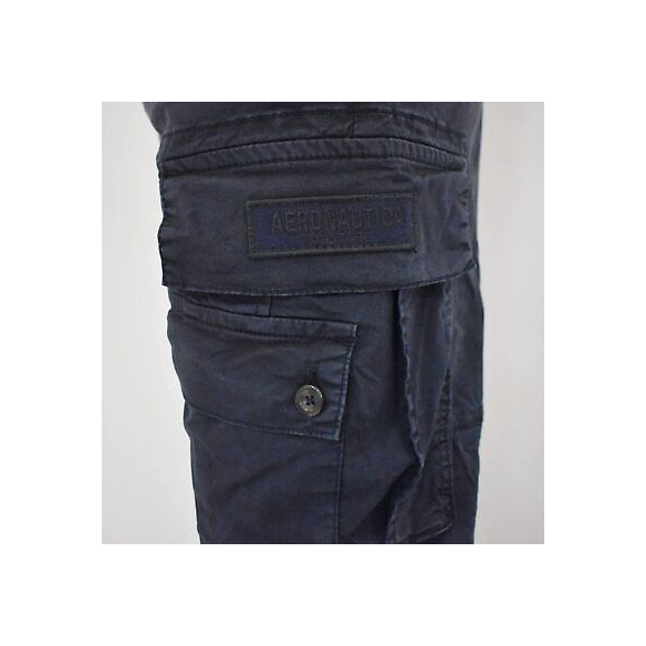 Aeronautica Militare Pantalone Cargo Tasconato Stretch (Blu Navy)