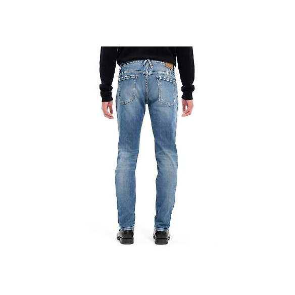 CYCLE Jeans Bone Comfort Skinny Hand Made Repaired Cloudy Wash Blu P508 Azzurro
