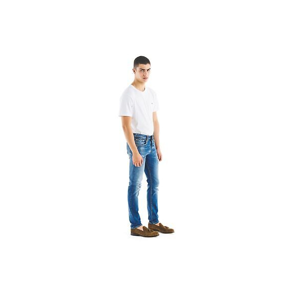 CYCLE Touch Stretch Skinny Broken Natural Vintage (Blue)
