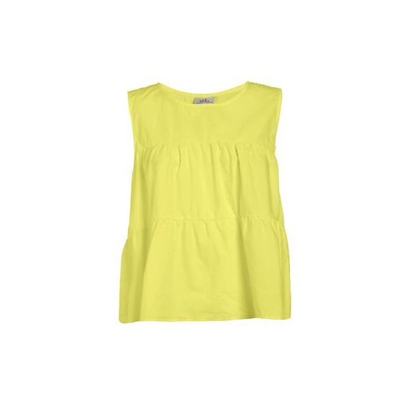 DEHA Canotta Peplum in Popeline (Vibrant Yellow)