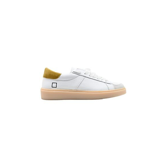 D.A.T.E. Ponente Calf (White-Yellow)
