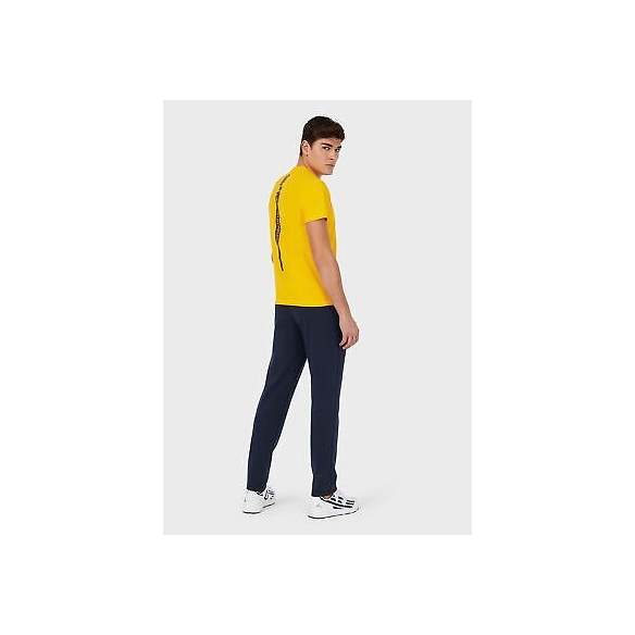 Emporio Armani EA7 T-Shirt con Stampa logata sul Retro (Saffron)