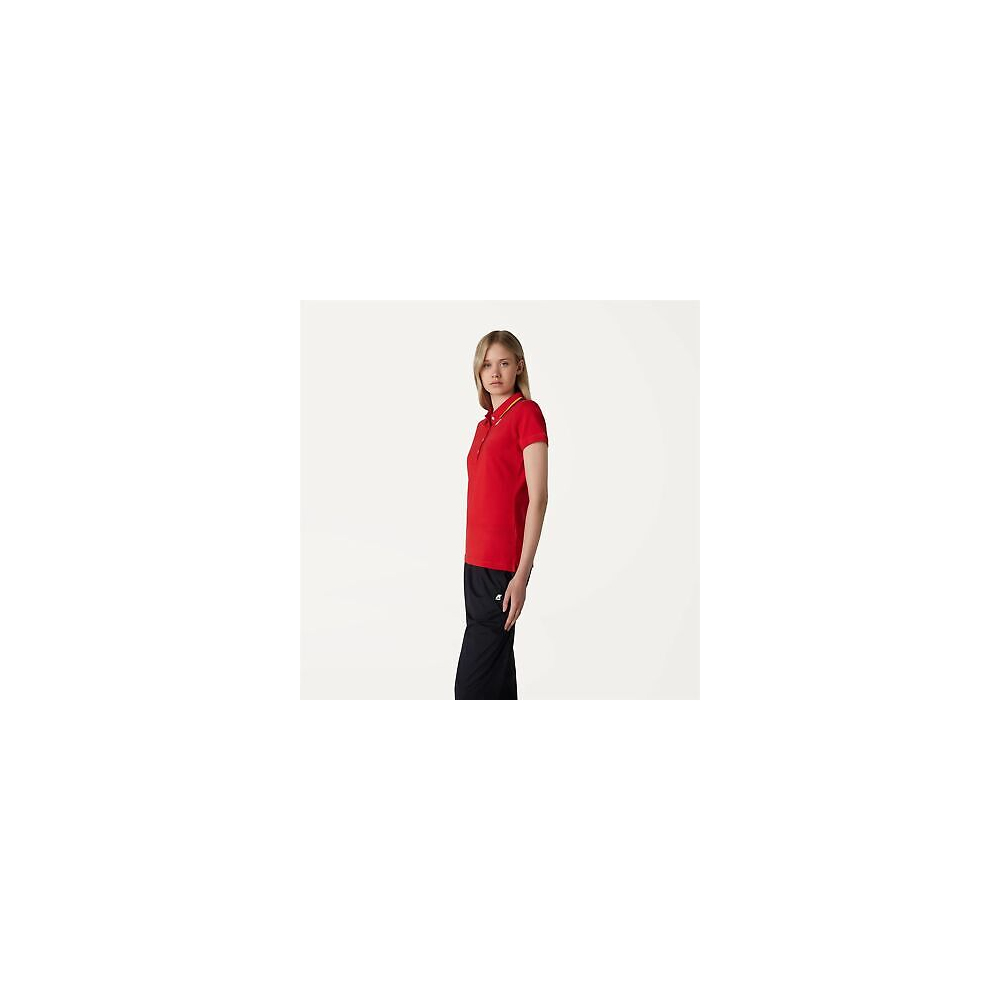 K-Way Polo Donna Alizee Stretch (Rosso)