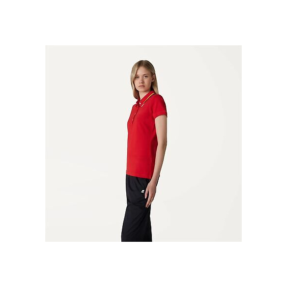 K-Way Polo Donna Alizee Stretch (Rosso)