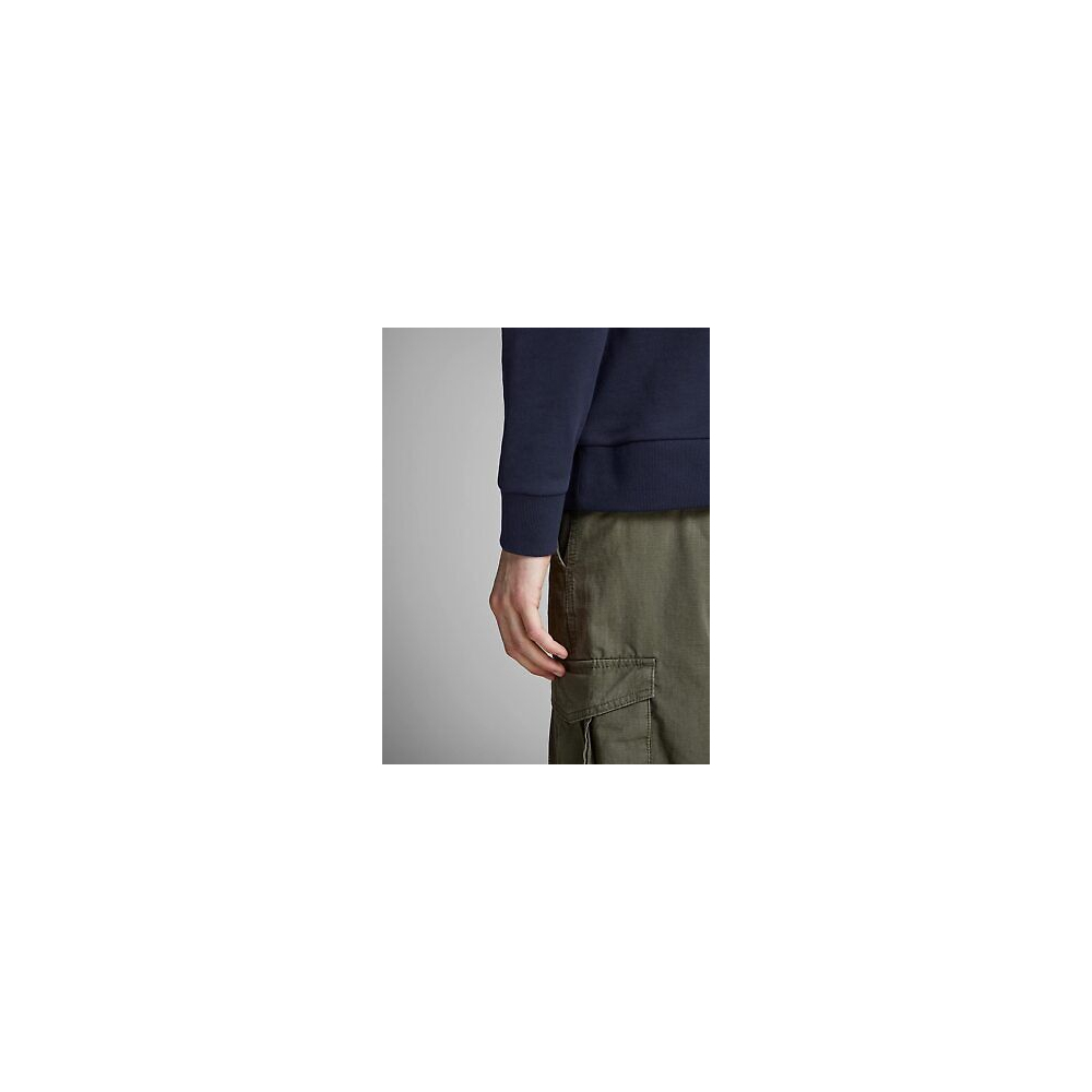 JACK & JONES Snap Sweat Crew Neck...