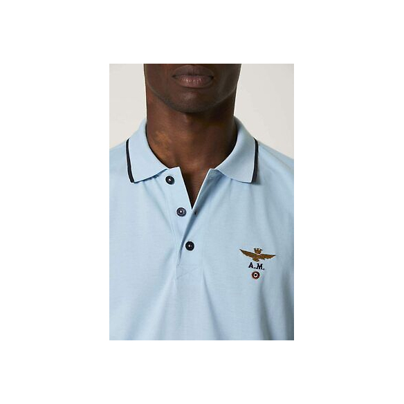 Aeronautica Militare MC PERFILO Collo Turchese Azzurro 21264