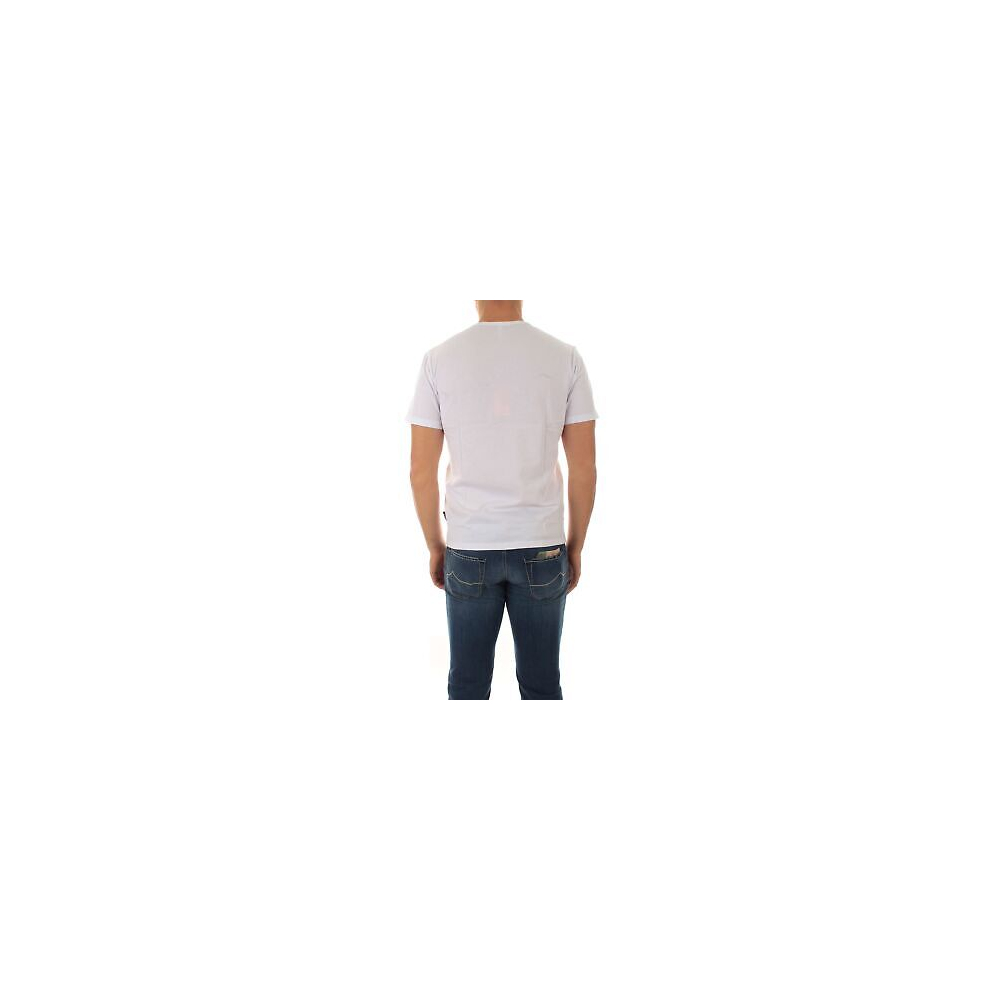 SUN68 T-Shirt Uomo Round Solid Pocket...