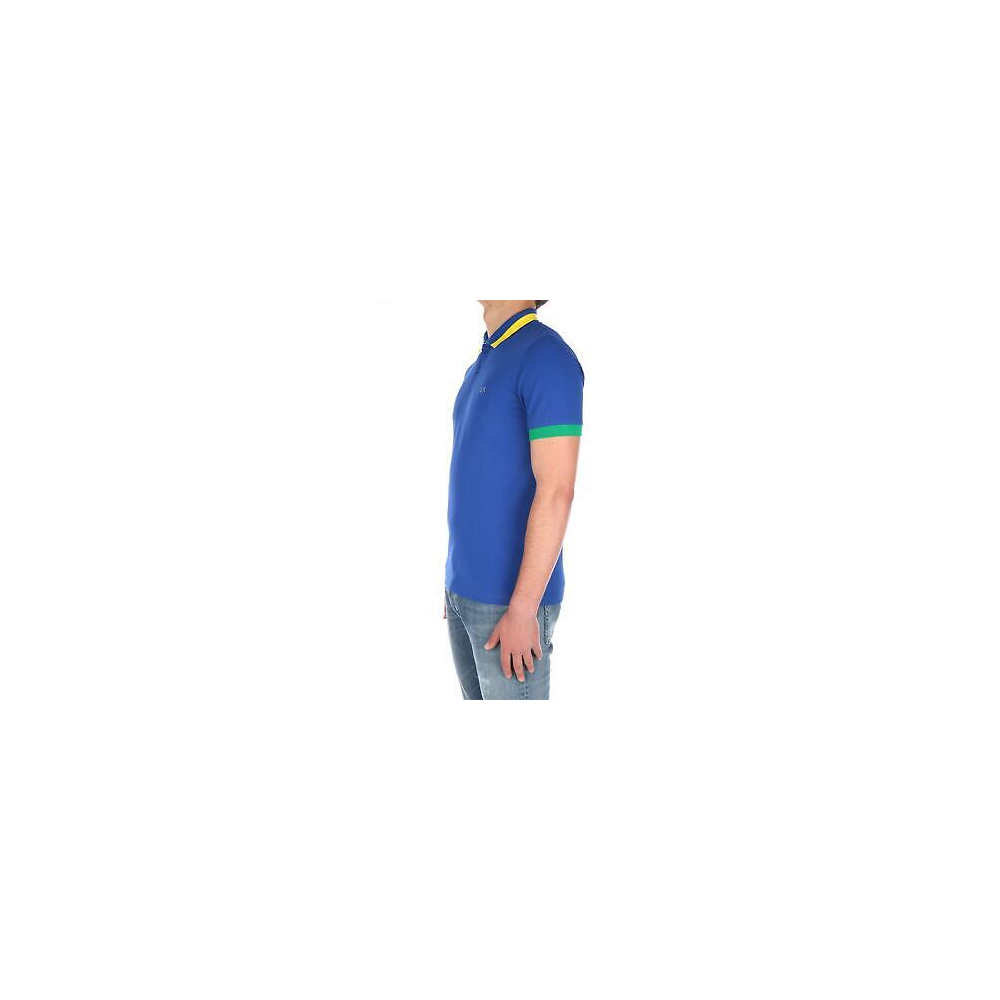 SUN68 Polo Maniche Corte Uomo Royal
