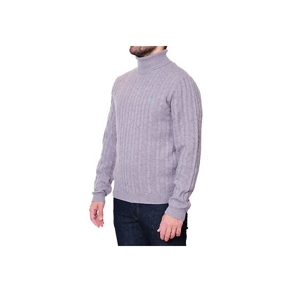 Sun68 Maglia Uomo Uomo Grigio Chiaro