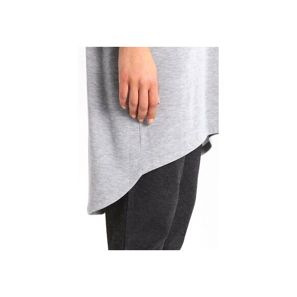 Vero Moda Vmhonie Loose Long 3/4 Top Rep Maglia a Maniche Lunghe, Grigio (Light