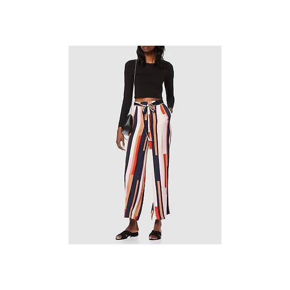 Vero Moda Vmmatilda Nw Coco Pant Wvn Pantaloni, Multicolore (Prism Pink AOP: