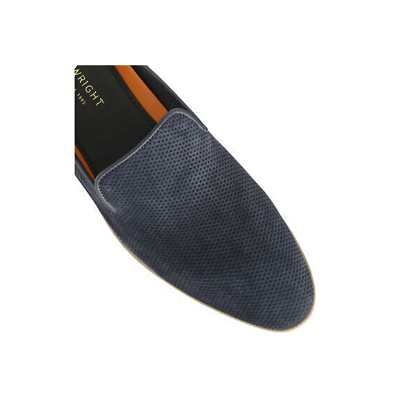 Frank Wright - Sandali con Zeppa Uomo, Blu (Navy), 47