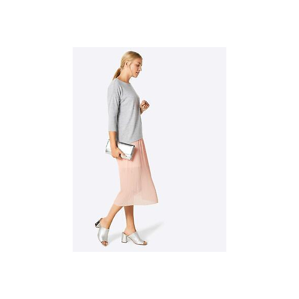 VERO MODA Vmmalena 3/4 Blouse Exp Noos Felpa, Grigio (Light Grey Melange Light