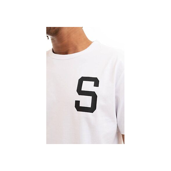 SUN68 T-Shirt Round Big Word (Bianco)
