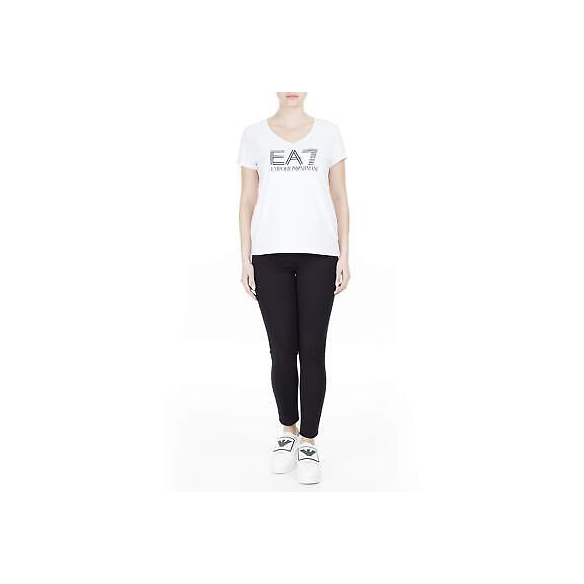 EA7 T-Shirt Donna Logo 3htt39 tj12z m Bianco
