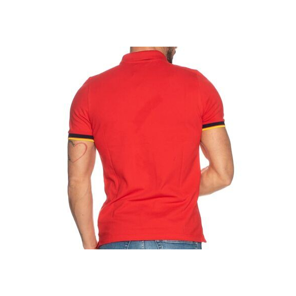K-Way Polo Uomo Contrast Stretch (Rosso, XS)