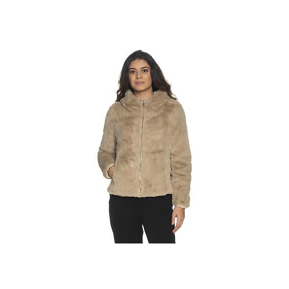 CIESSE PIUMINI ALBA - Giubbotto Eco da donna Reversibile (Beige)