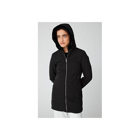 Ciesse Piumini Claire - Piumino Reversibile da donna con Eco Pelliccia (Asphalt)