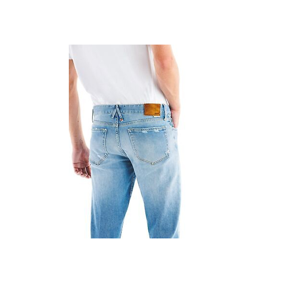 CYCLE Best Comfort Slim Bleached Destroyed (Sky Blue)